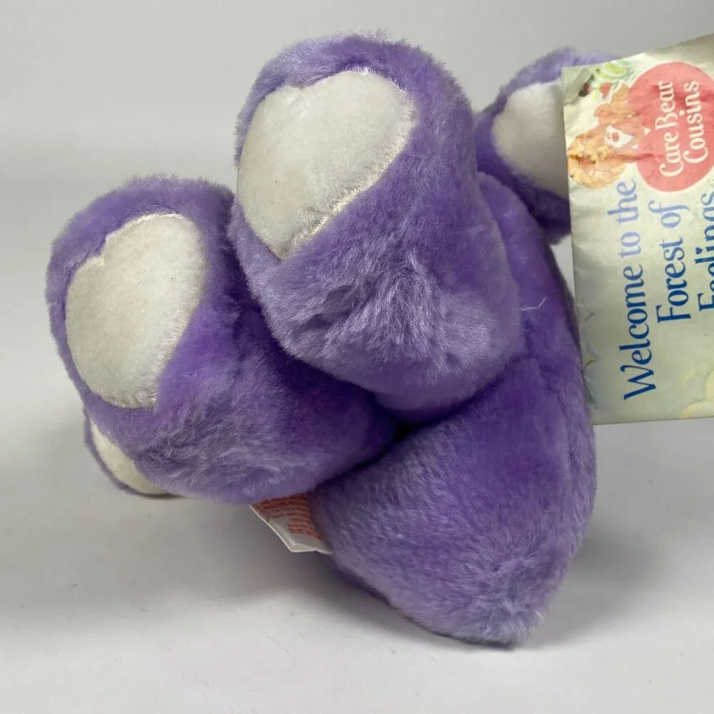 1984 Care Bear Cousins Cozy Heart Penguin Plush Stuffed Animal Kenner w Booklet